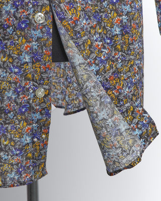 Emanuel Berg Modern Fit Lightweight Floral Print Shirt 