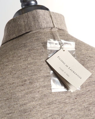 Filippo De Laurentiis Cotton Linen Polo Shirt
