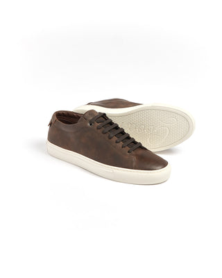 Good Man Brand Edge Brown Pull Up Leather Sneakers