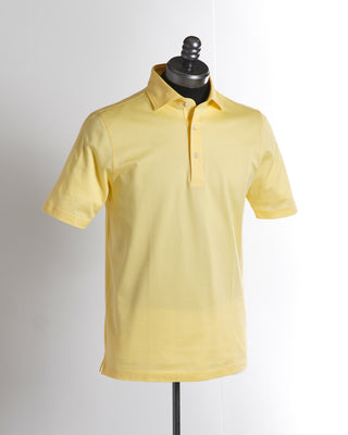 Gran Sasso Lemon Yellow Mercerized Polo Shirt