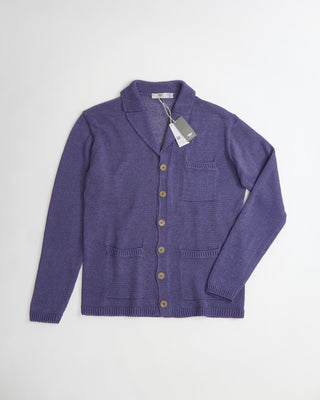 Inis Meáin Solid Blue Unwashed Linen Classic Pub Jacket 
