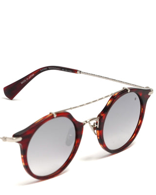 Sjv560 Double Round Sunglasses / Mahogany
