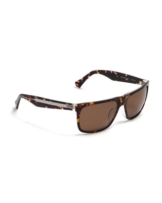 V543 Classic Rectangular Sunglasses / Brown Tortoise