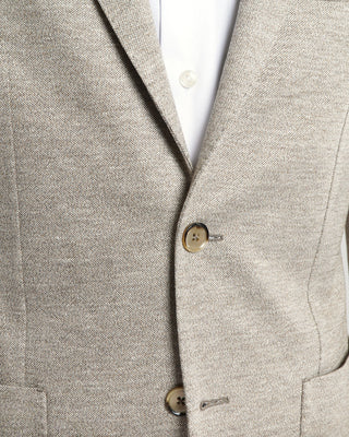 L.B.M. 1911 Heathered Pique Cotton & Linen Stretch Soft Jacket