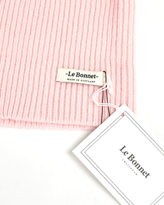 Le Bonnet Pink Lambswool & Caregora Beanie