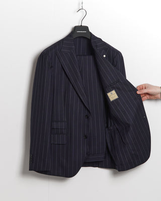 Luigi Bianchi Mantova Carlo Barbera 'Lana Viva' Bold Stripe 3 Piece Suit