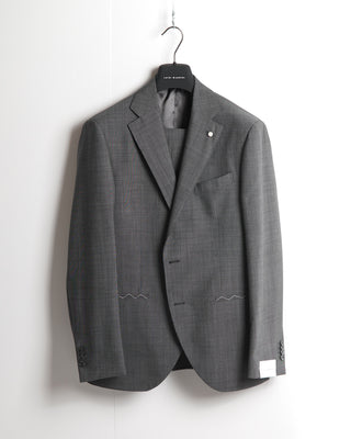Luigi Bianchi Mantova Vitale Barberis Canonico Super 120's Grey Nailhead Suit