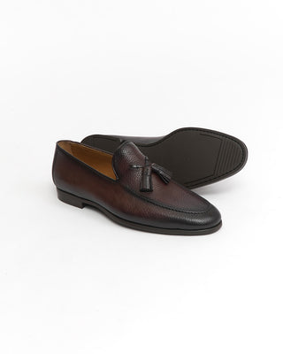Magnanni 'Delrey' Tassle Pebble Grain Leather Loafers