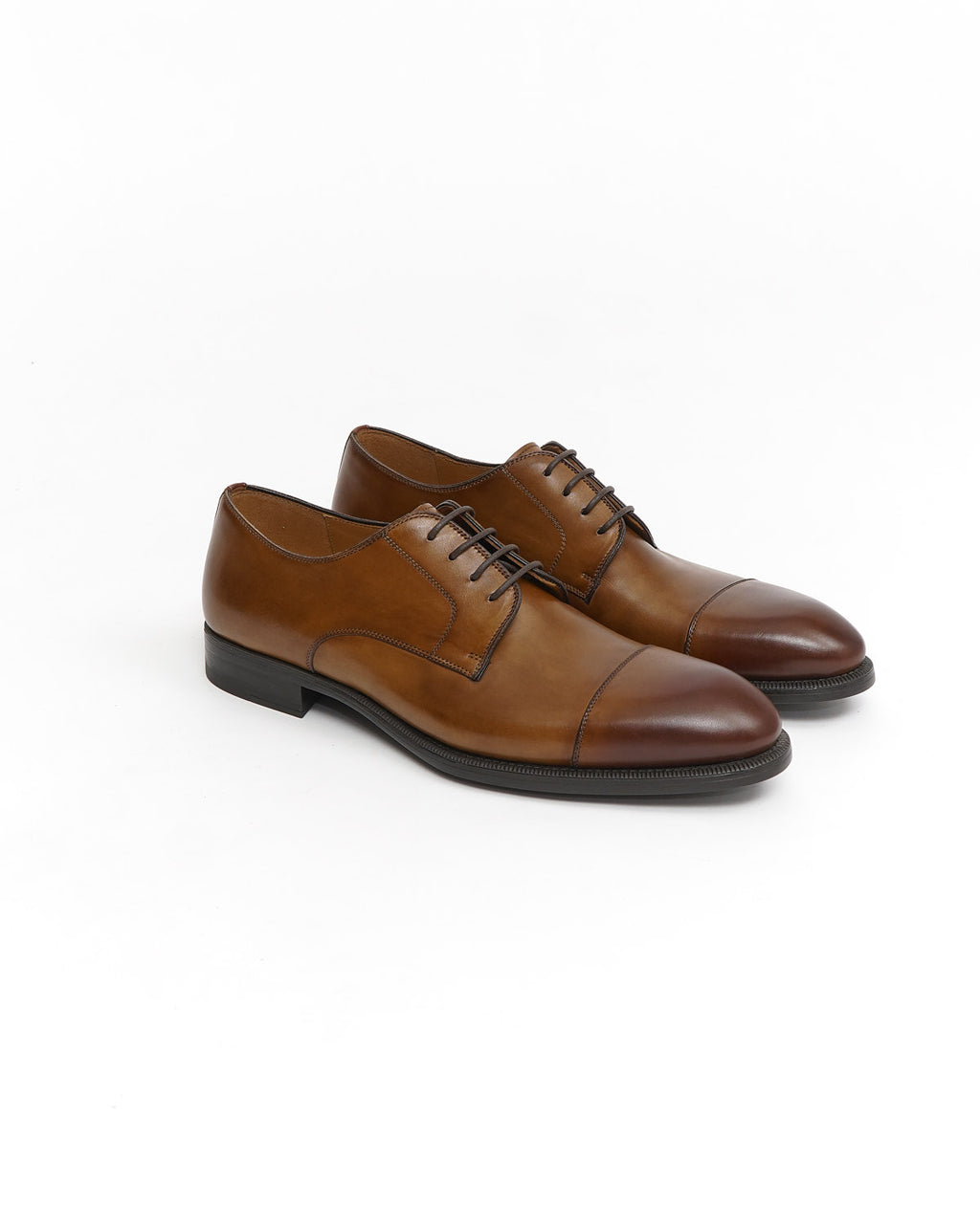 Harlan Leather Blucher Cap Toe Dress Shoes