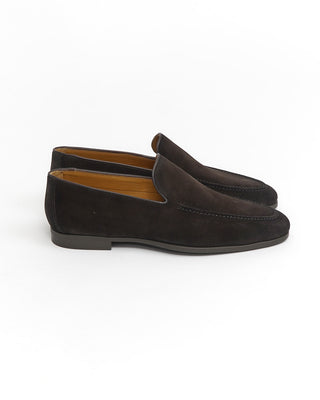 Magnanni 'Lecera' Brown Suede Loafers with Rubber Flex Sole
