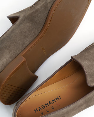 Magnanni 'Lecera' Suede Loafers with Rubber Flex Sole