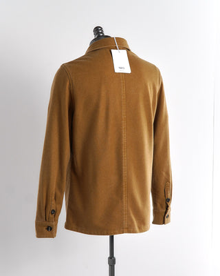 Manto Camel 100% Cashmere 'Elasi' Shirt Jacket