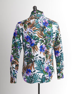 Orian Oversized Floral Lightweight Stretch Shirt