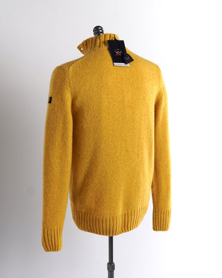 Paul & Shark The Fisherman Collection Yellow Woolen Button Pullover