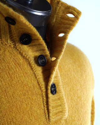 Paul & Shark The Fisherman Collection Mustard Yellow Woolen Button Sweater