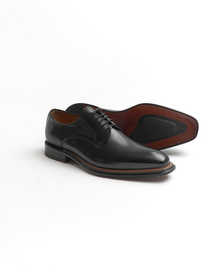 Rafaele D'Amelio Black Chiseled Toe Derby Dress Shoe