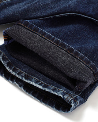 Rubens Enzyme Wash Blue-Black Denim Jeans