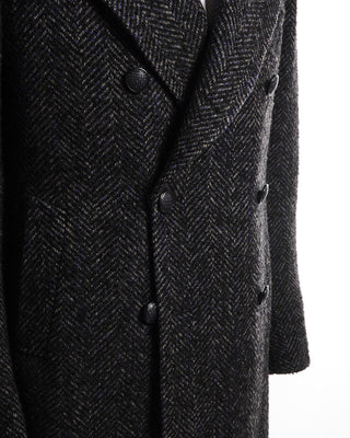 Tagliatore Double Breasted Grey Wool Herringbone Jacket