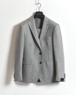 Tagliatore Grey Super 100s Wool Flannel Suit