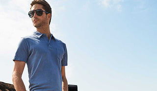 Picture of man wearing a pair of Alberto pants in the desert