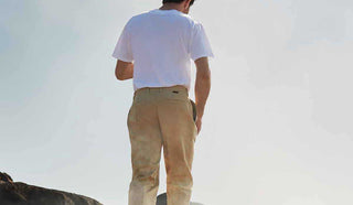 Picture of the back of a man wearing Alberto pants