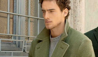 Image of man wearing a long coat from Boglioli