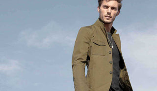 Picture of man wearing a jacket from John Varvatos