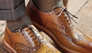 Picture of feet with Pantherella socks