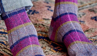 Picture of a pair of feet with socks from Pantherella