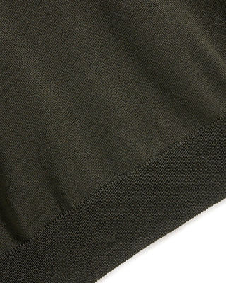 Ferrante Solid Extrafine Merino Wool 12 Gauge Quarter Zip Sweater 5288