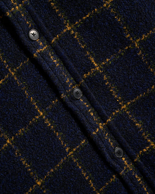 Portuguese Flannel Vega Wool Blend Windowpane Overshirt 4021