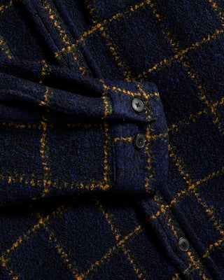 Portuguese Flannel Vega Wool Blend Windowpane Overshirt 4022