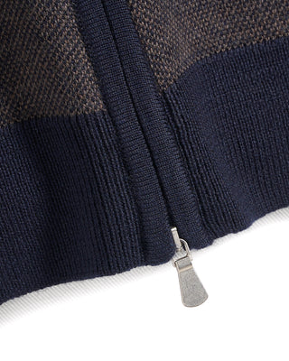Gran Sasso Birdseye Zip Sweater 1375