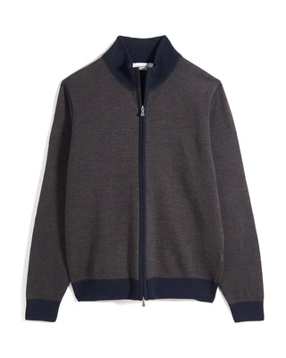 Gran Sasso Birdseye Zip Sweater 1380