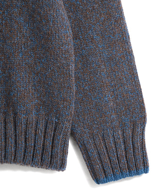 Gran Sasso Melange Button Mock Sweater 1280