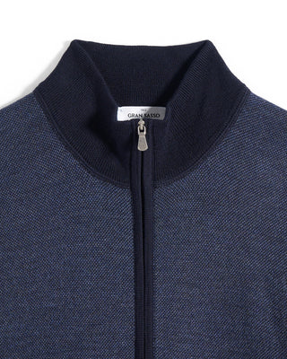 Gran Sasso Birdseye Zip Sweater 1362