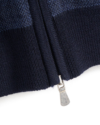 Gran Sasso Birdseye Zip Sweater 1364