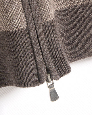 Gran Sasso Birdseye Zip Wool Sweater 1389
