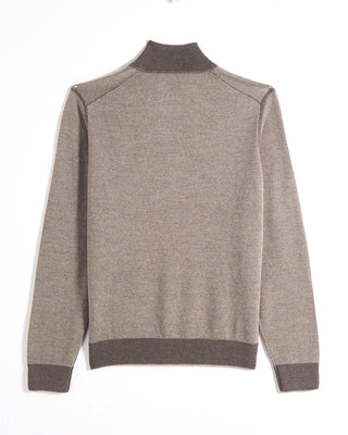 Gran Sasso Birdseye Zip Wool Sweater 1390
