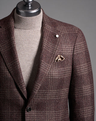Luigi Bianchi Mantova Ferla Baby Alpaca Check Sport Jacket 1548