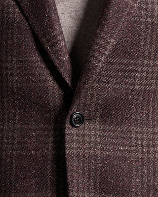 Luigi Bianchi Mantova Ferla Baby Alpaca Check Sport Jacket 1549