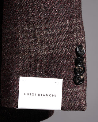 Luigi Bianchi Mantova Ferla Baby Alpaca Check Sport Jacket 1552