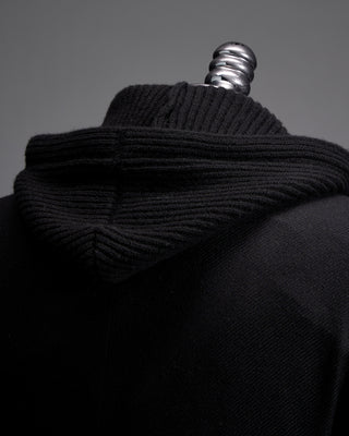 Luigi Bianchi Mantova Hybrid Hooded Black Blazer 4530