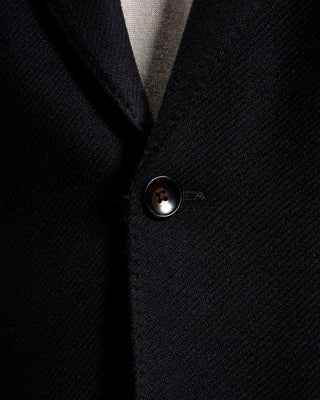 Luigi Bianchi Mantova Hybrid Hooded Black Blazer 4535
