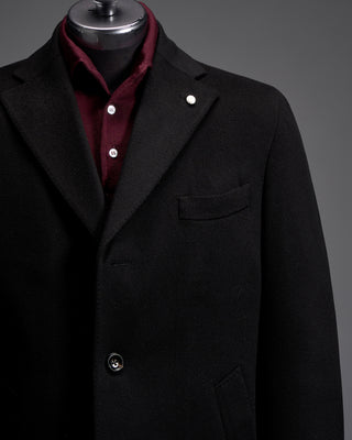 Luigi Bianchi Mantova Water Resistant Wool Hybrid Topcoat 4644