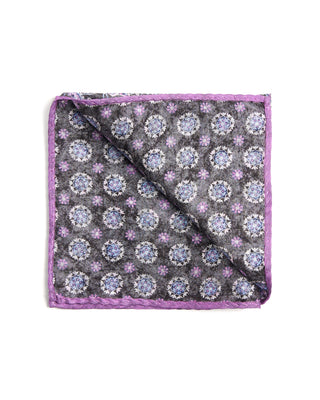 Dion Silk Floral Pocket Square 2918