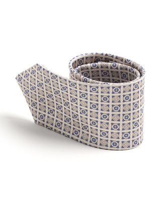 Dion Silk Geometric Pattern Tie 3197