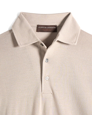 Filippo De Laurentiis 16 Gauge Royal Merino One Piece Collar Polo 4430