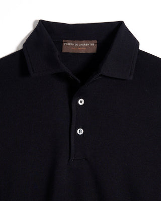 Filippo De Laurentiis 16 Gauge Royal Merino One Piece Collar Polo 4394