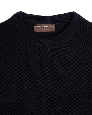 Filippo De Laurentiis 12 Gauge Merino Riso Crew Neck 4041